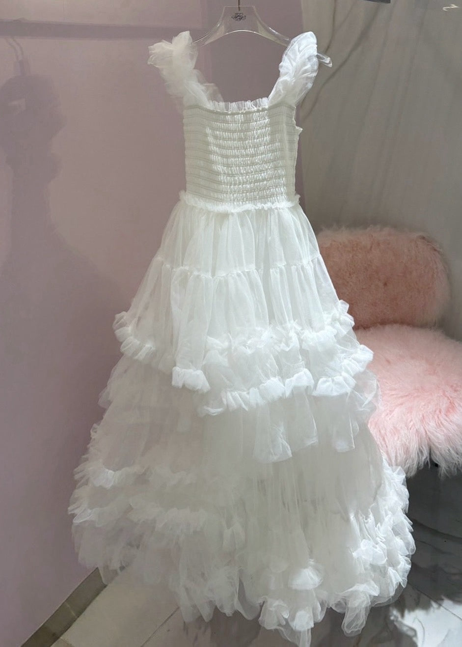 トリートユアセルフ Ballerina blooming tulle dress Ballerina” blooming tulle dress(white) – Treat Ürself