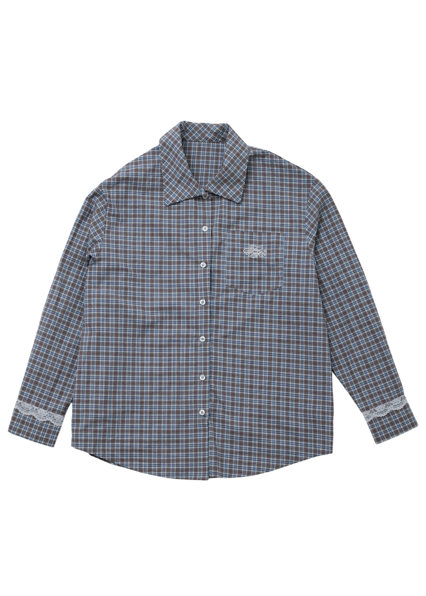 Lace cuffs check shirts – Treat Ürself