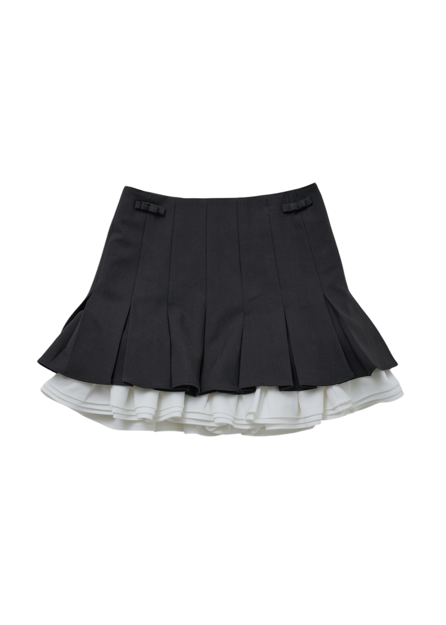 スカート Treaturself ribbon tiered skirt pants Ribbon pleats frill mini skirt – Treat Ürself