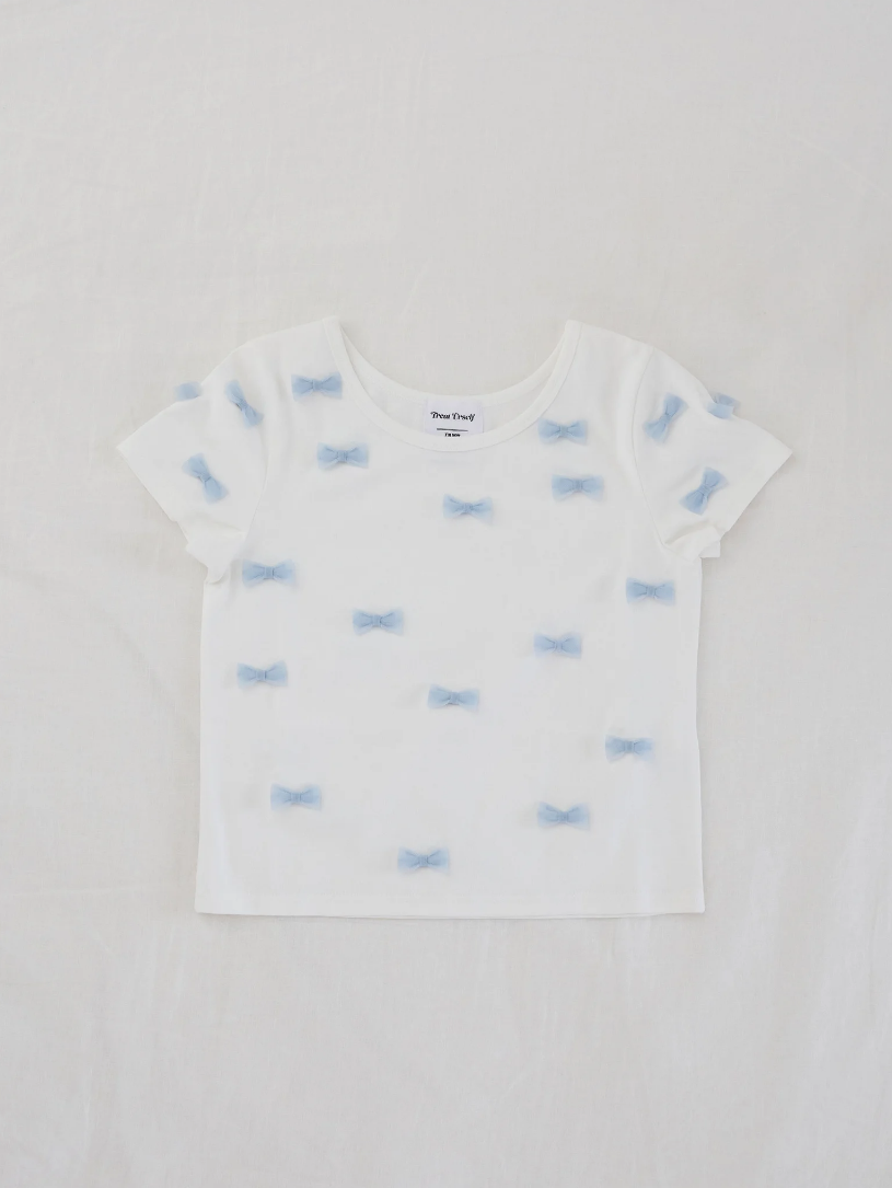 âBallerinaâ ribbon tulle T-shirts