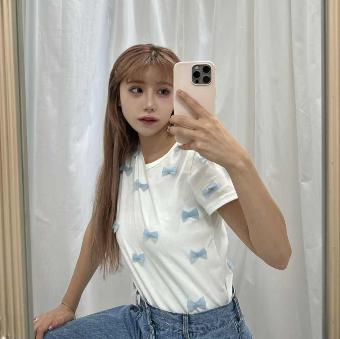 âBallerinaâ ribbon tulle T-shirts
