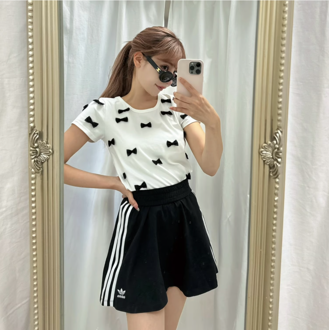 âBallerinaâ ribbon tulle T-shirts