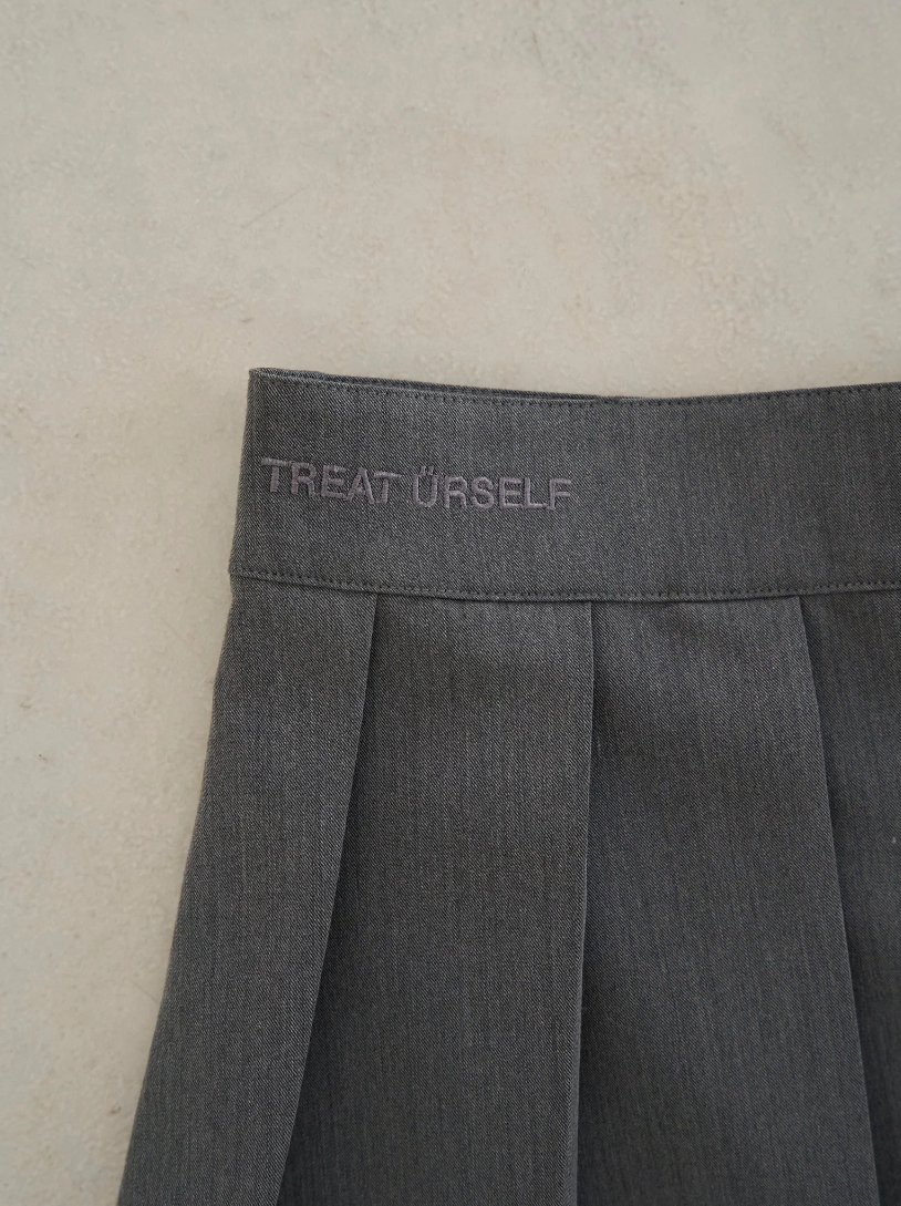 preppy pleats mini skirt