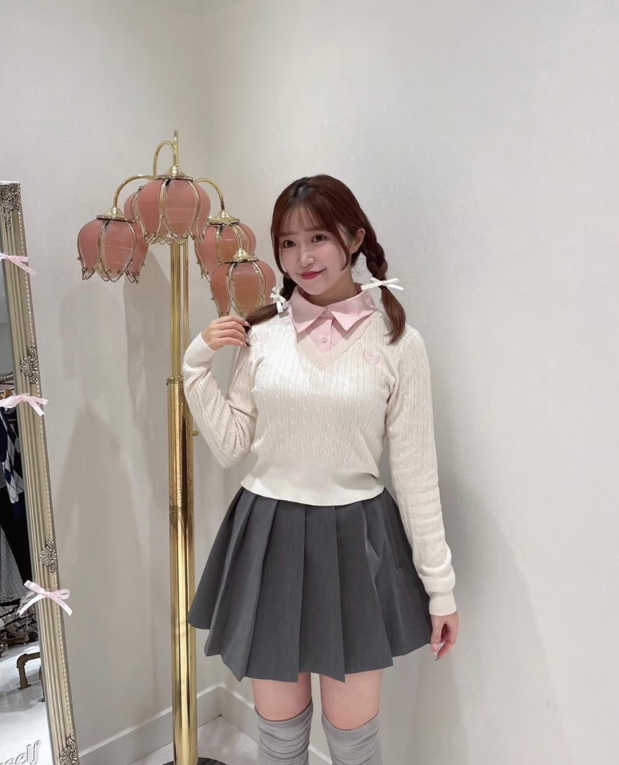 preppy pleats mini skirt