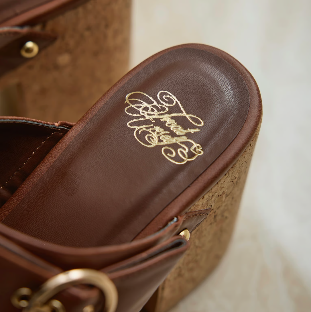 Ribbon wedge sole sandals