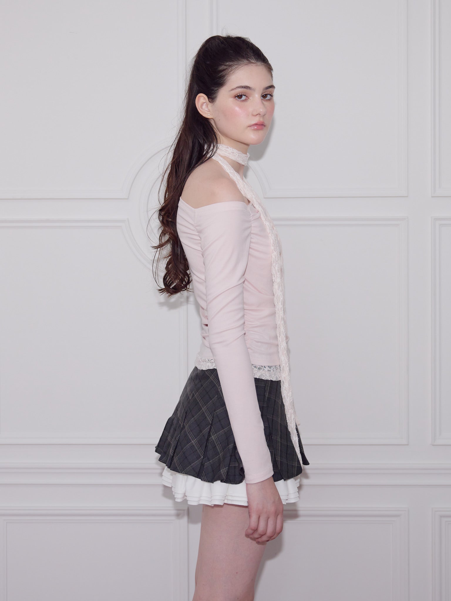 【Treat urself】drawstring ribbon skirt Treat urself】drawstring ribbon skirt