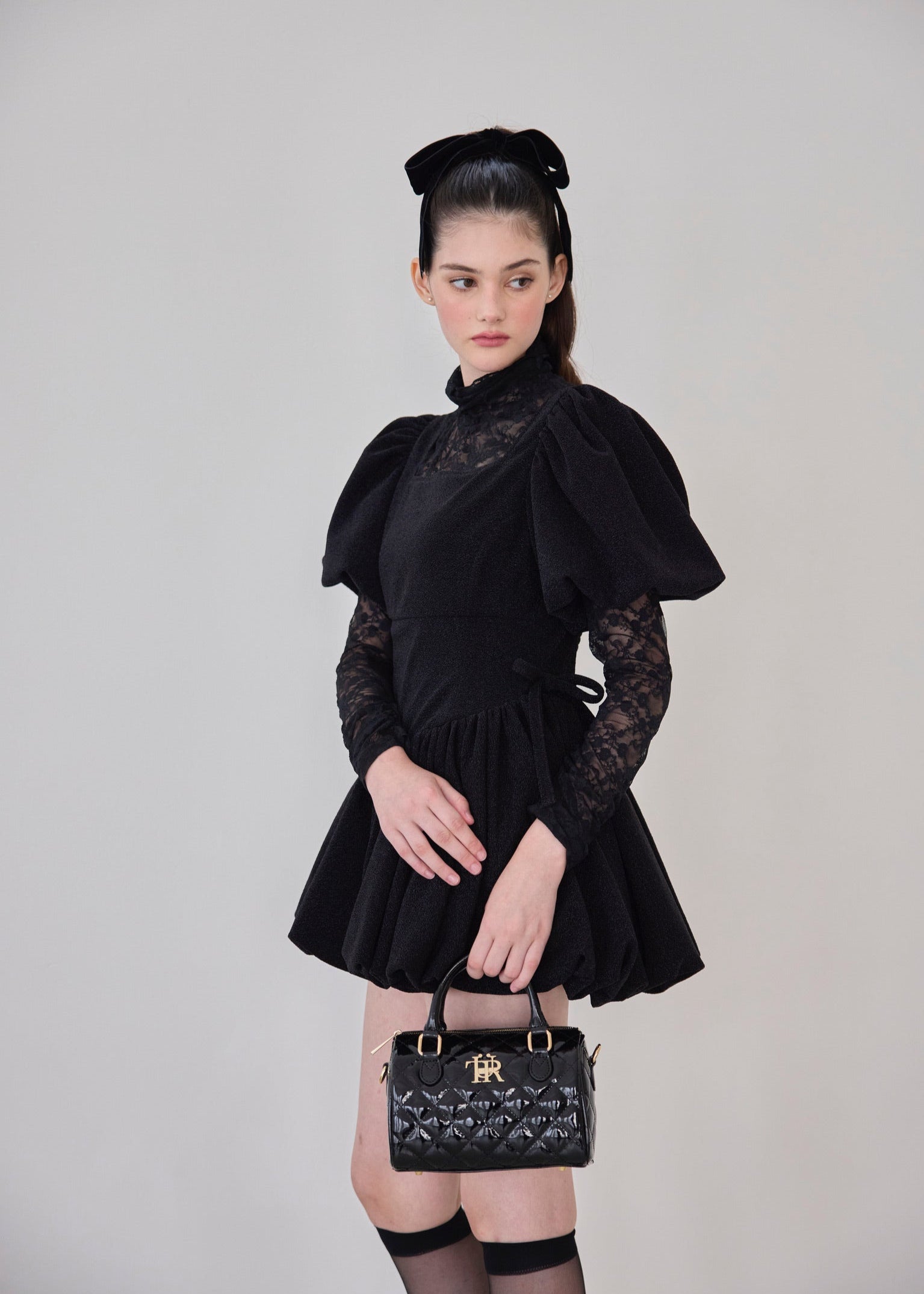 【10月下旬〜11月上旬発送】puff sleeve ballon mini one piece