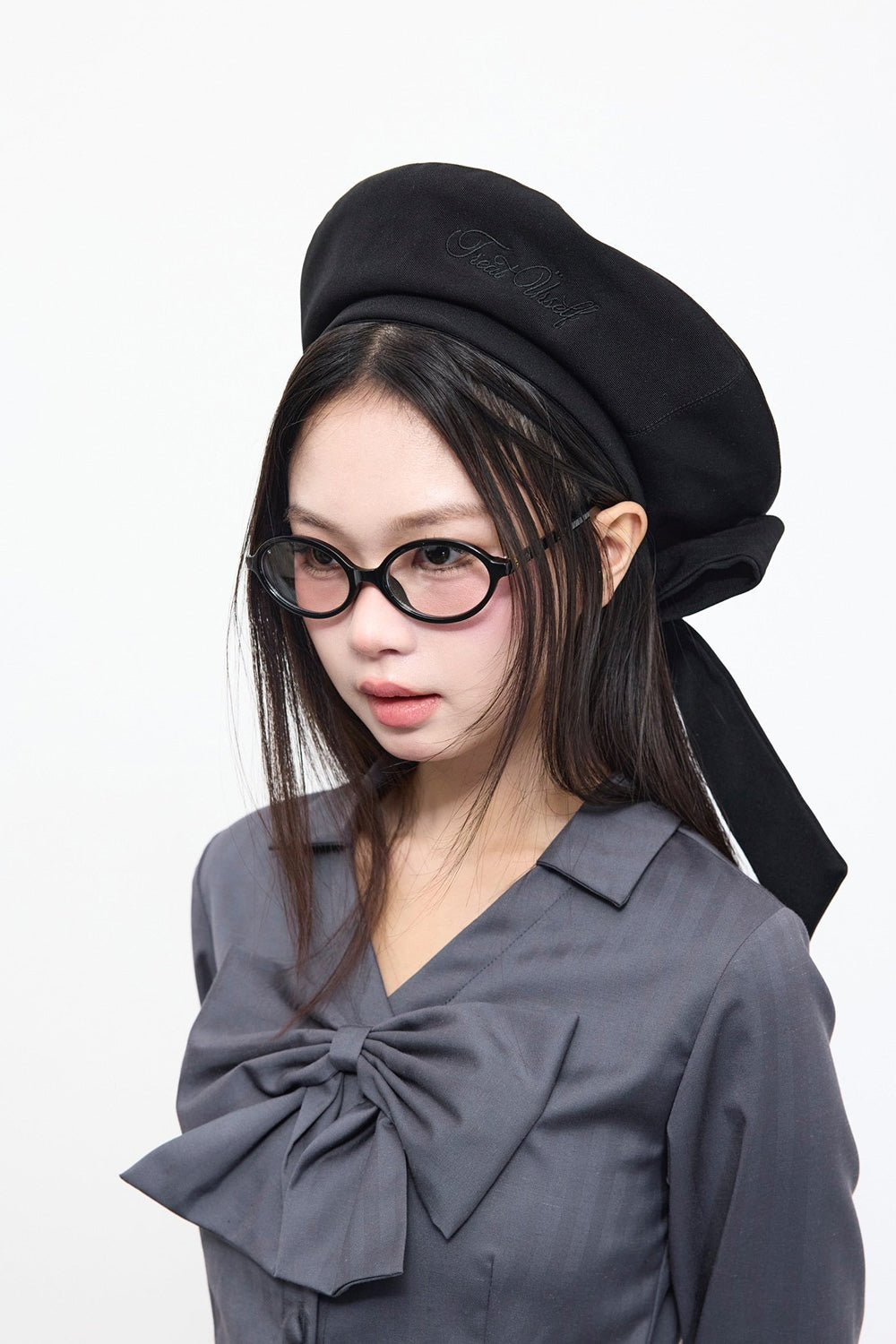 Treat Ürself ribbon béret hat