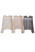 airy lace hoodie