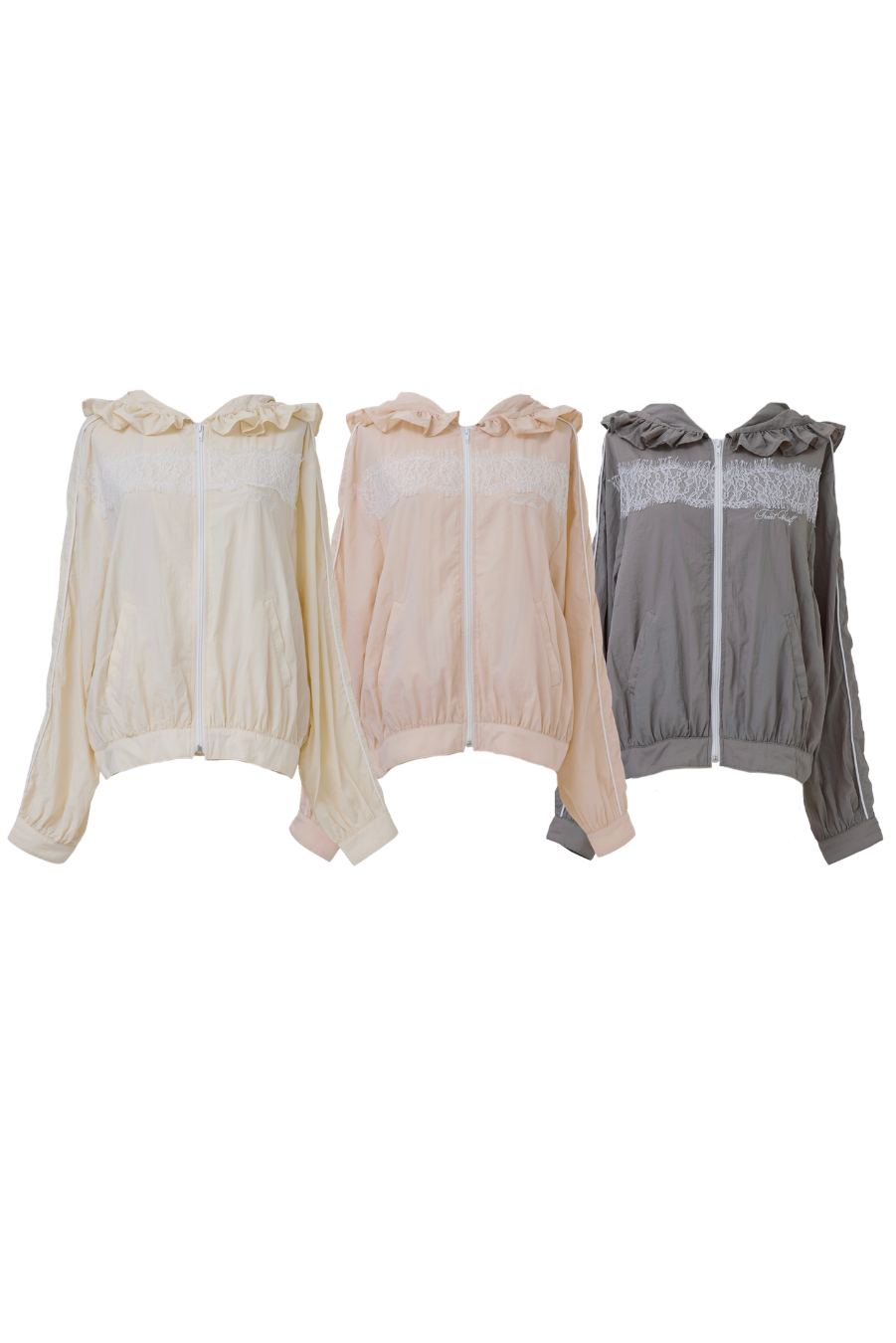 airy lace hoodie