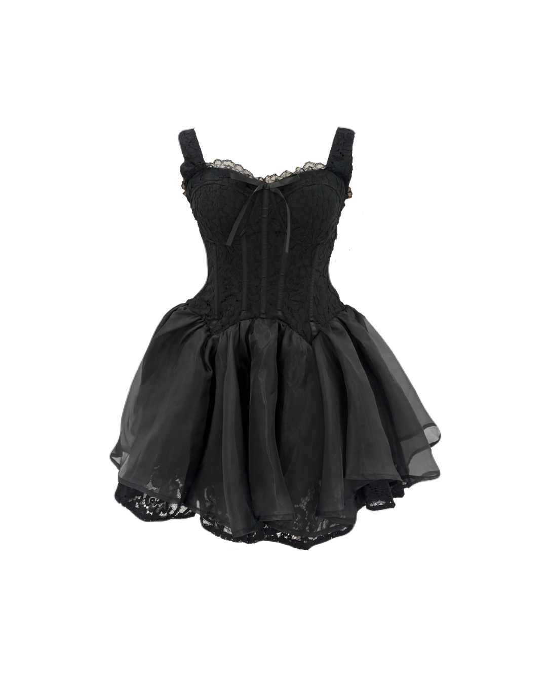 【予約】lace corset mini dress