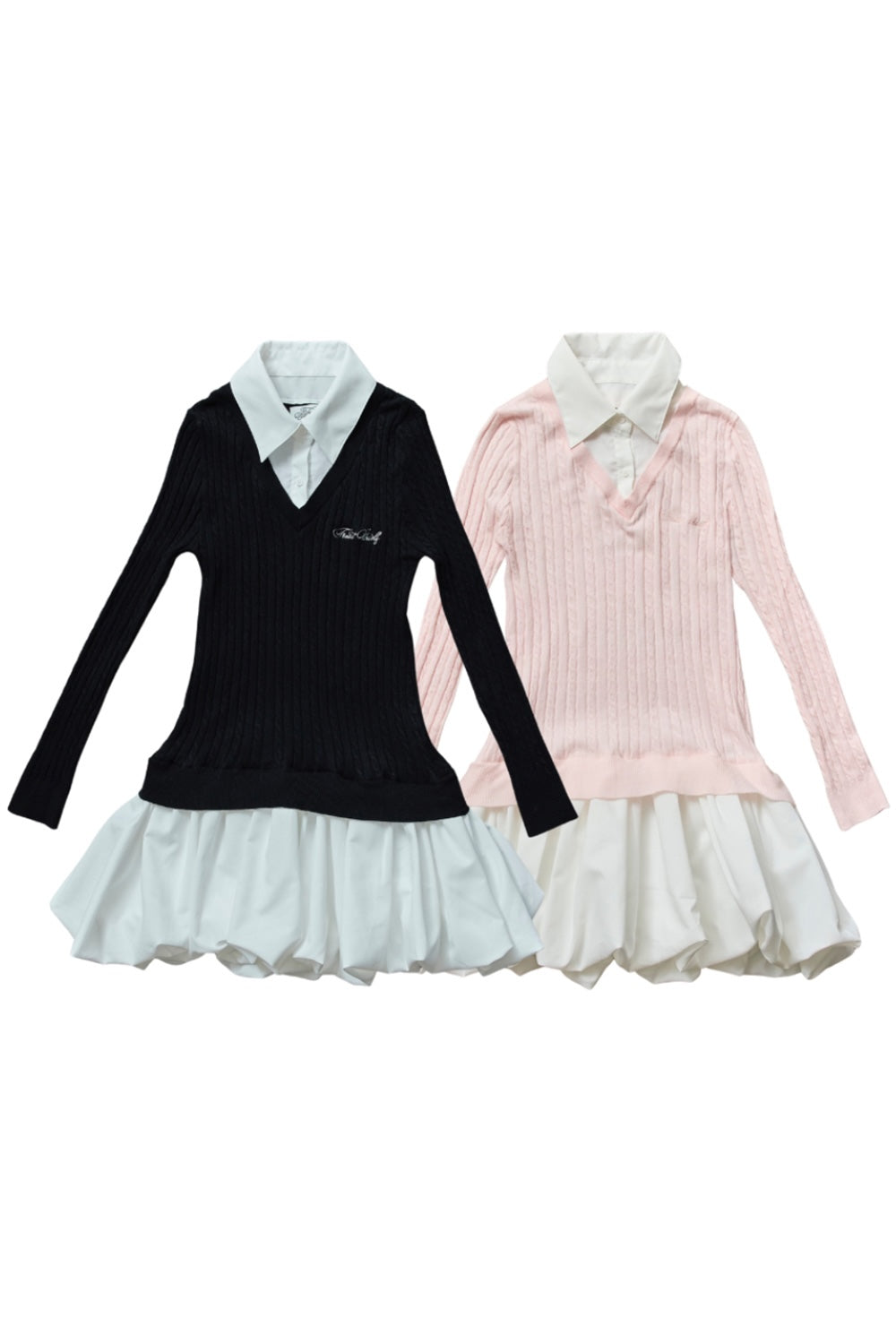 knit shirts docking ballon one-piece