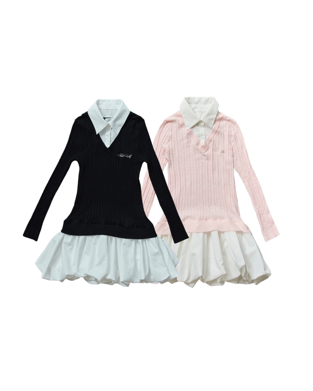 knit shirts docking ballon one-piece