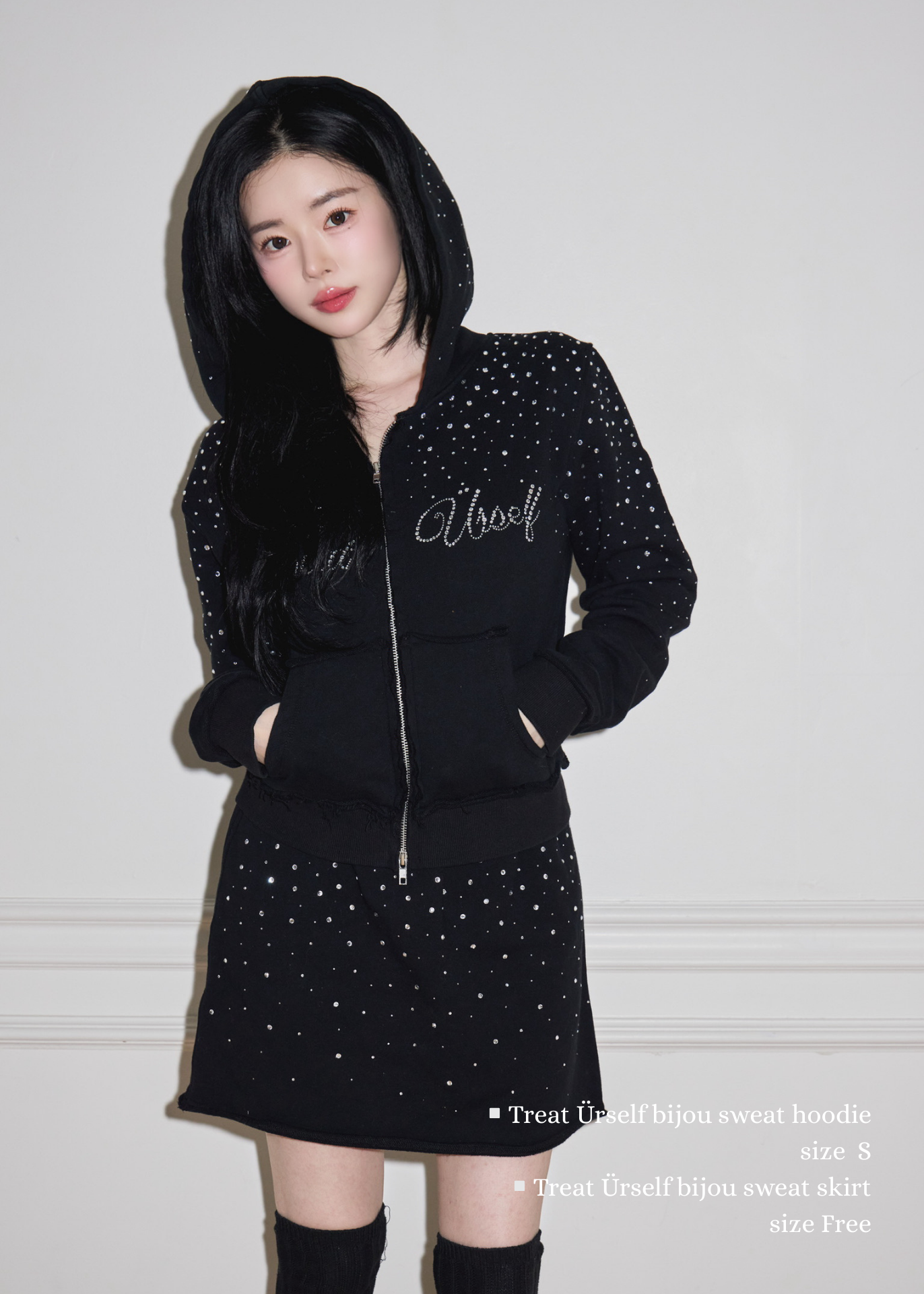 Treat Ürself bijou sweat hoodie