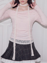 Romance Lace-Tie Top