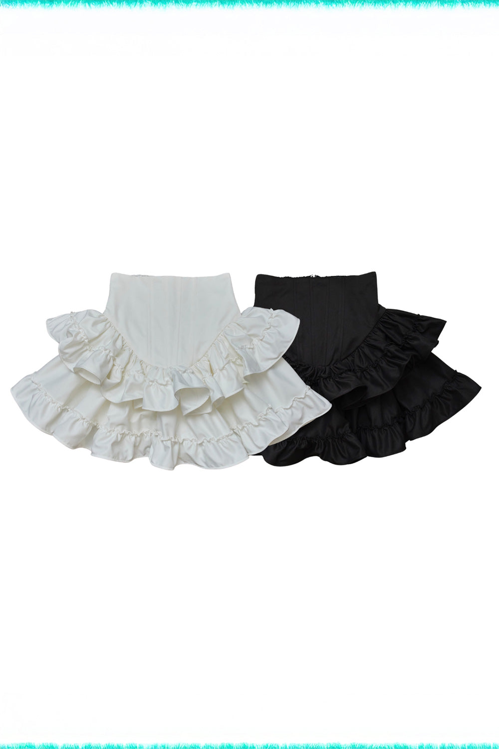 Frill Corset mini skirt