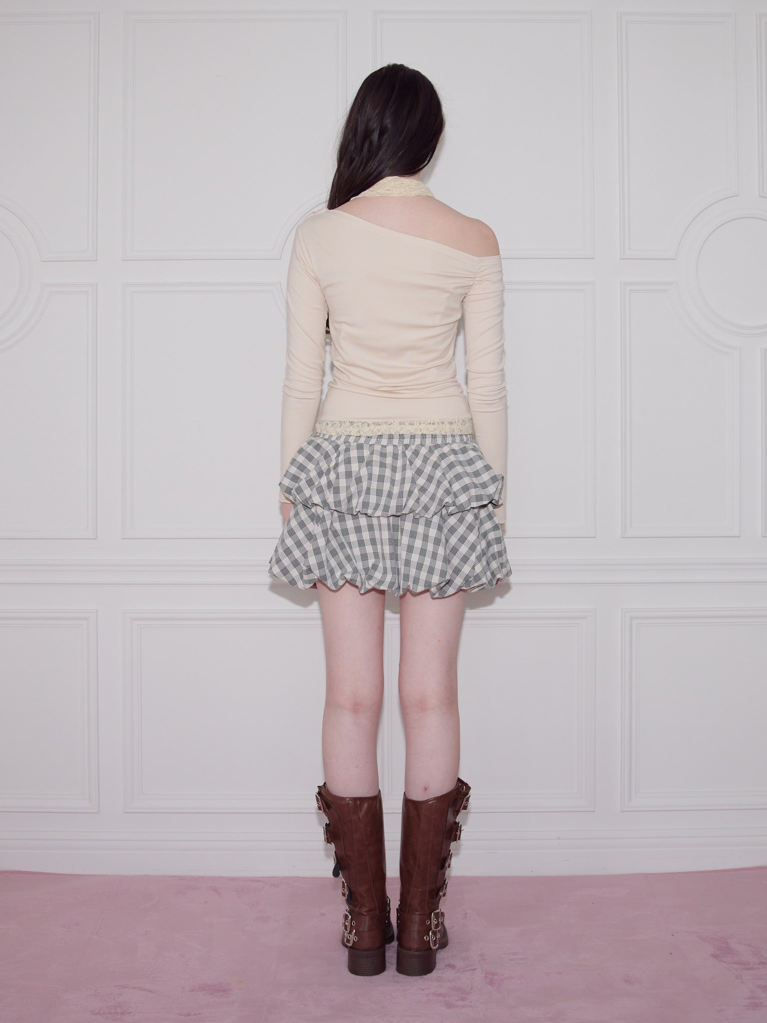 treatürself girly lace tutu (beige) SKIRTS – Treat Ürself