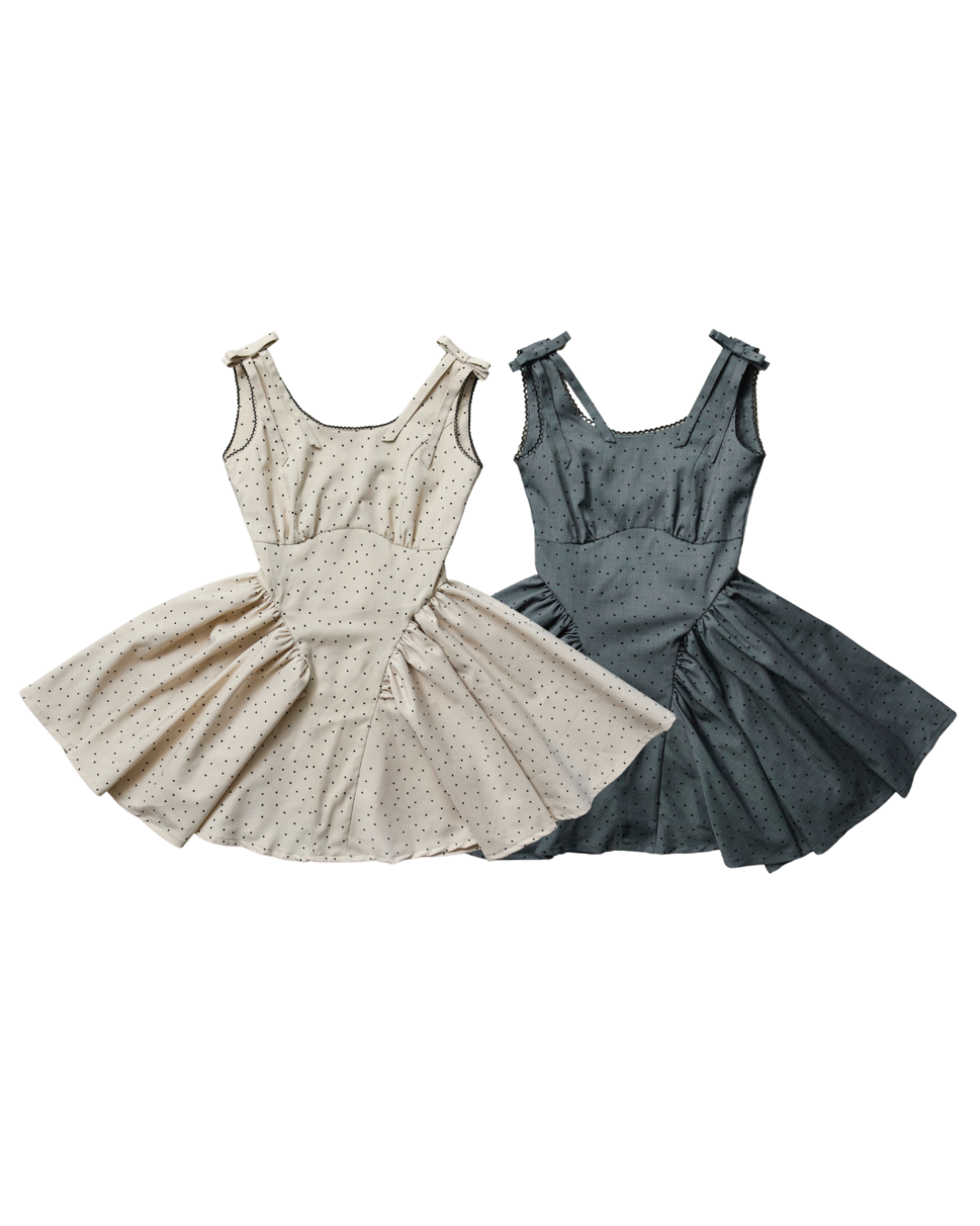 Juliet ribbon dot one-piece