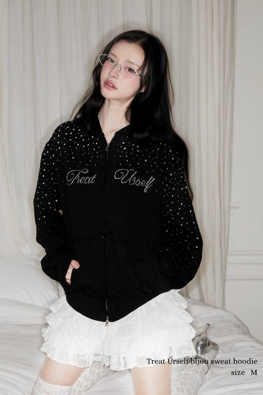 Treat Ürself bijou sweat hoodie