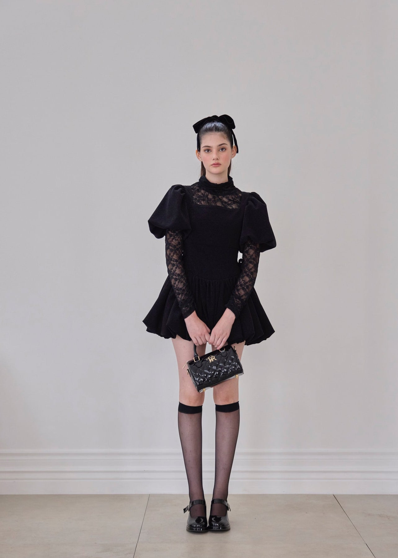 【10月下旬〜11月上旬発送】puff sleeve ballon mini one piece