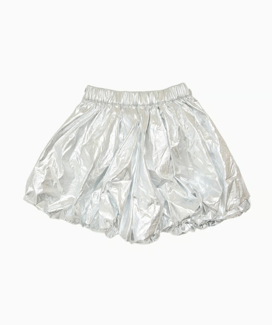 【Delivery in early February】metallic balloon mini skirt