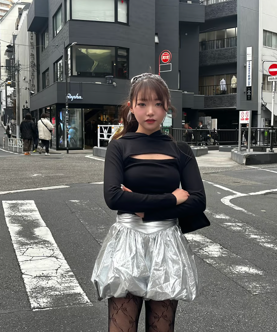 【Delivery in early February】metallic balloon mini skirt