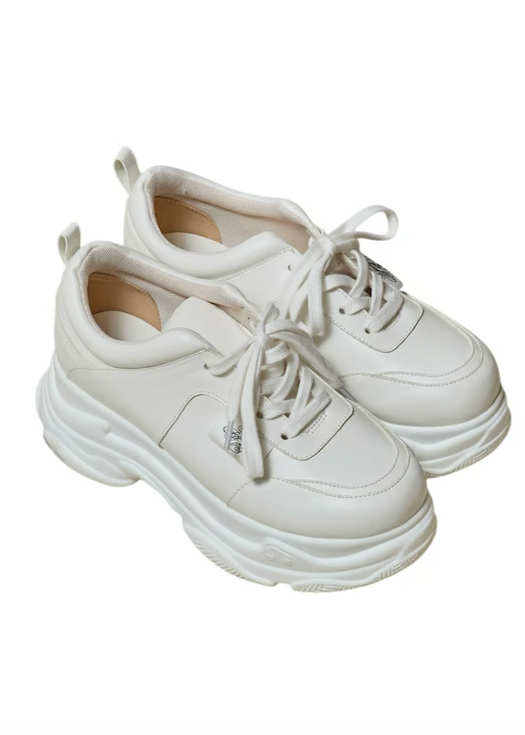 Treat Ürself platform sneakers(white)