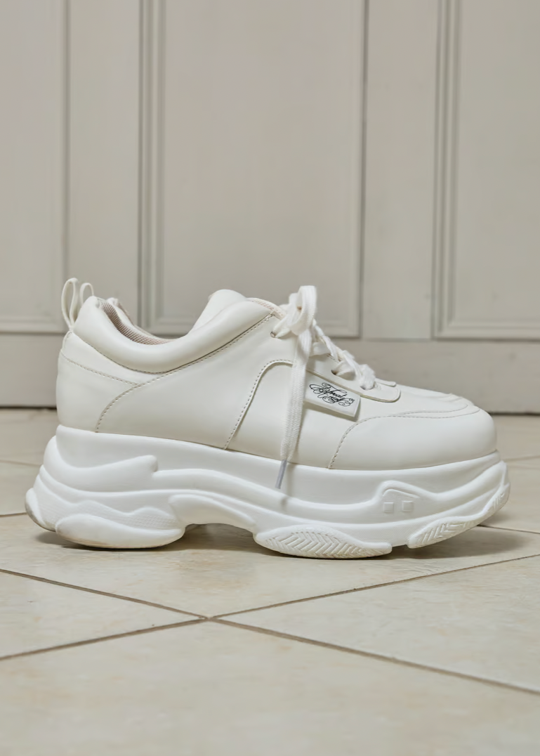 Treat Ürself platform sneakers(white)