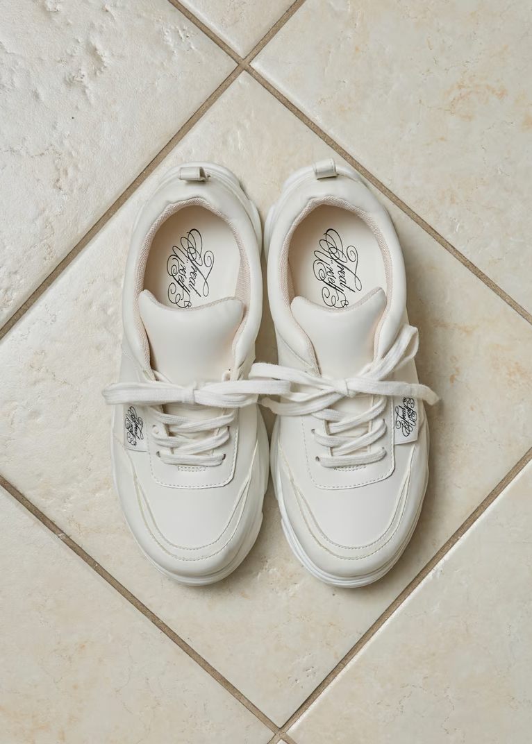 Treat Ürself platform sneakers(white)