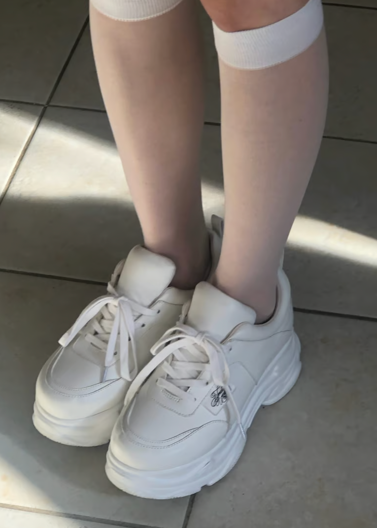 Treat Ürself platform sneakers(white)