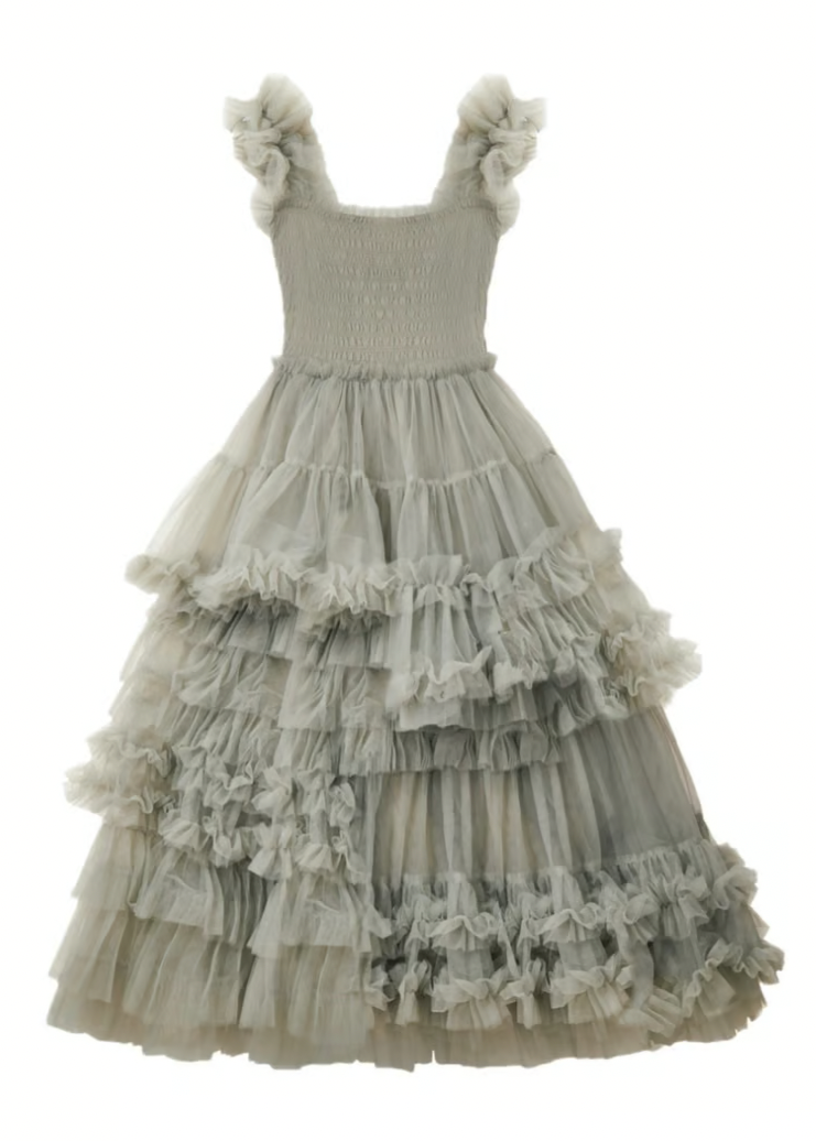 ”Ballerina” blooming tulle dress(moss green)