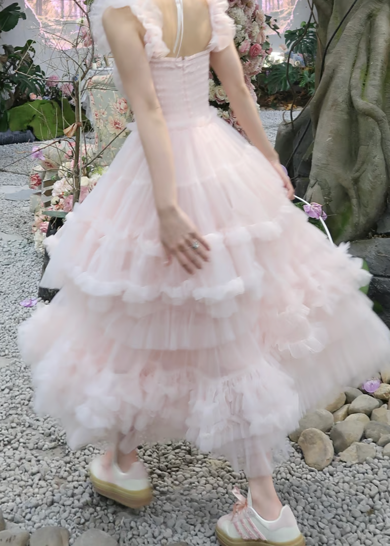 Ballerina” blooming tulle dress(pink) Ballerina” blooming tulle dress(pink) – Treat Ürself