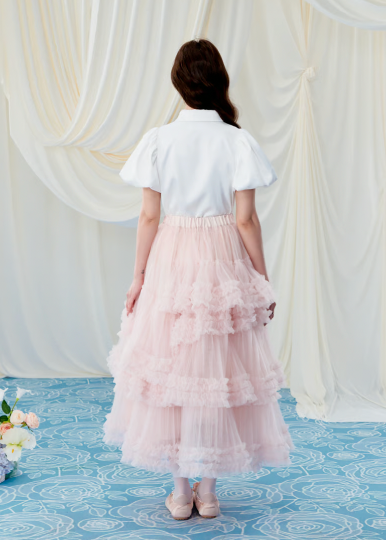 ”Ballerina” blooming tulle skirt