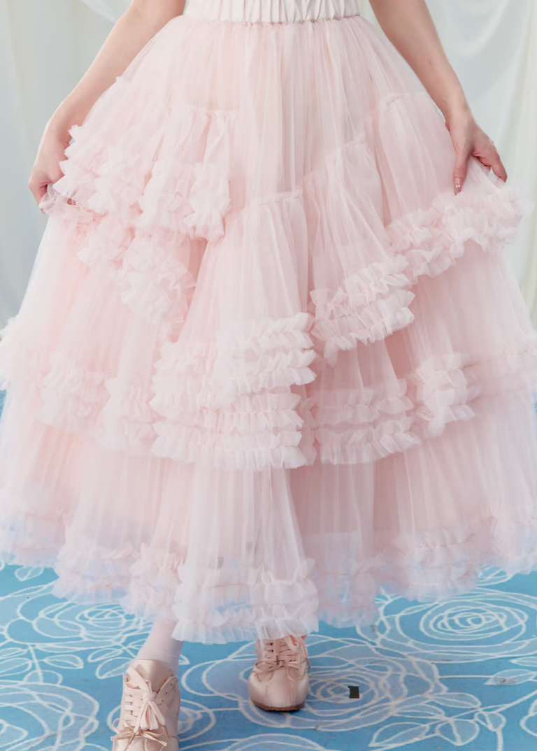”Ballerina” blooming tulle skirt