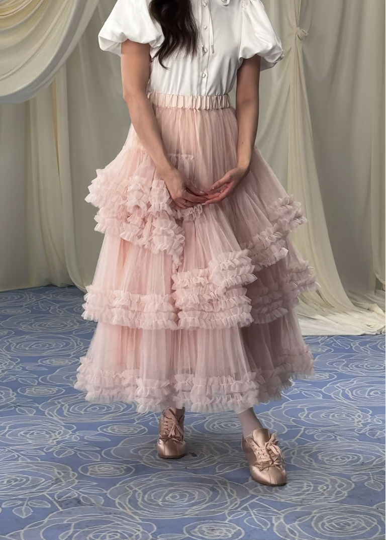 ”Ballerina” blooming tulle skirt
