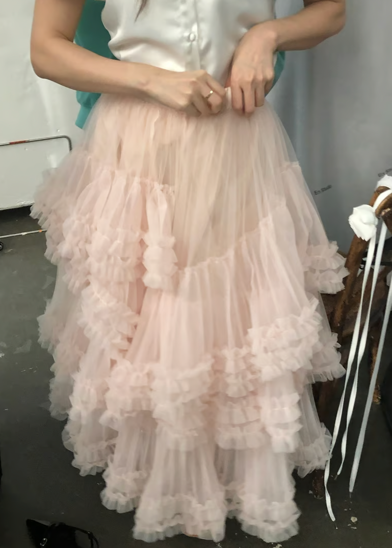 ”Ballerina” blooming tulle skirt