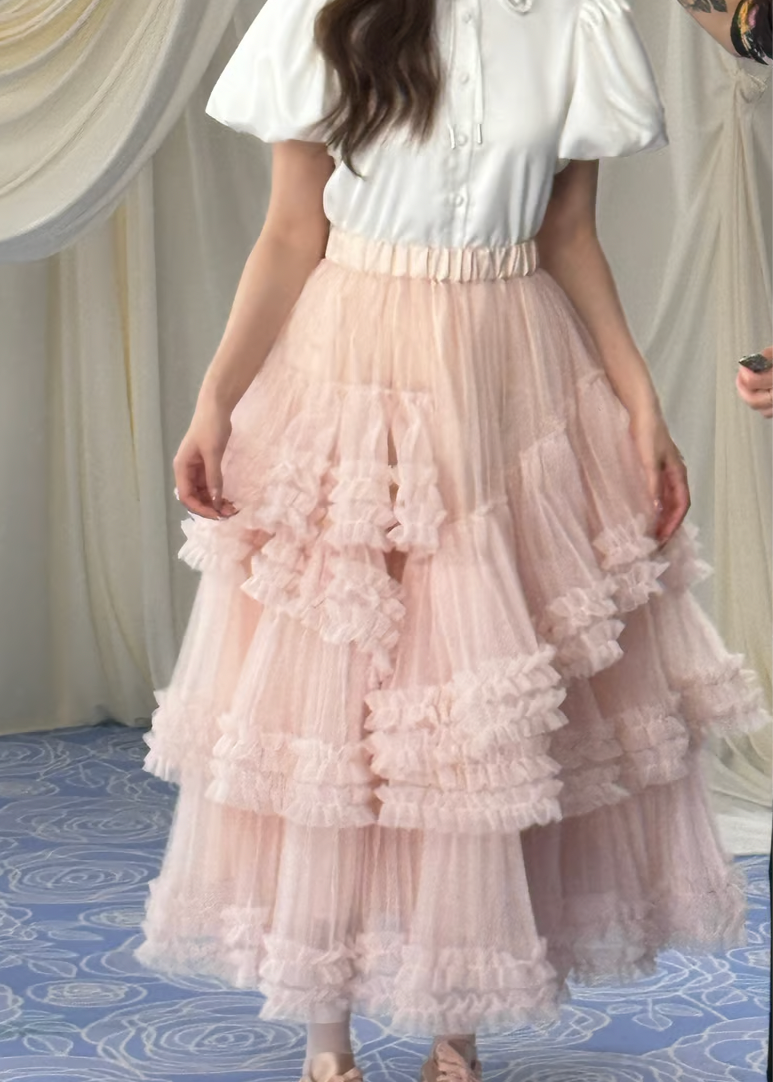”Ballerina” blooming tulle skirt