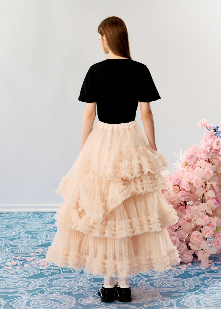 ”Ballerina” blooming tulle skirt