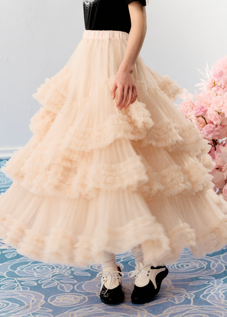 ”Ballerina” blooming tulle skirt