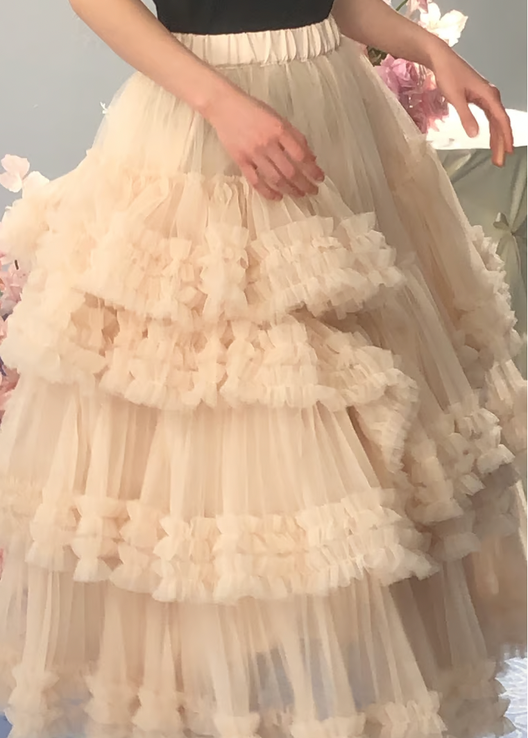 ”Ballerina” blooming tulle skirt