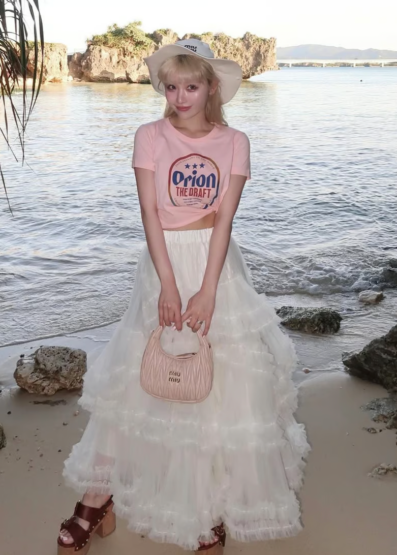 ”Ballerina” blooming tulle skirt