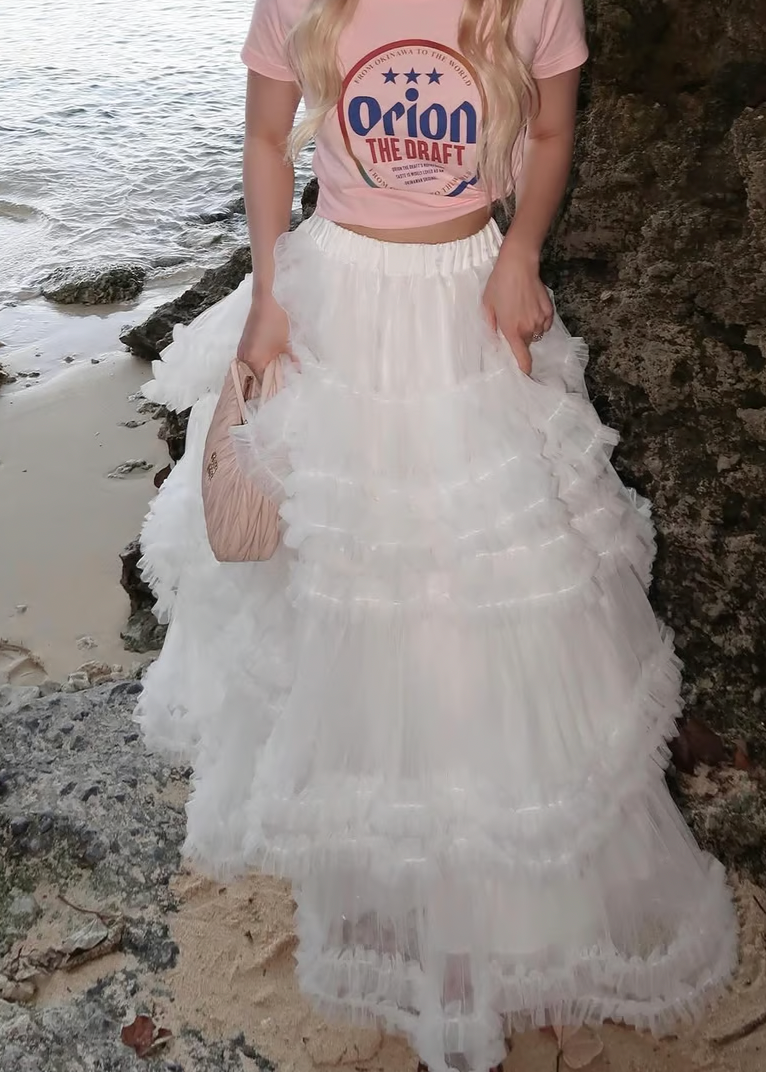 ”Ballerina” blooming tulle skirt
