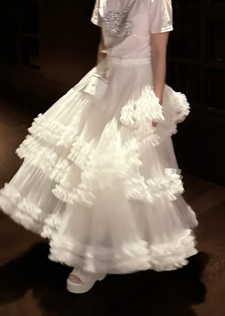 ”Ballerina” blooming tulle skirt