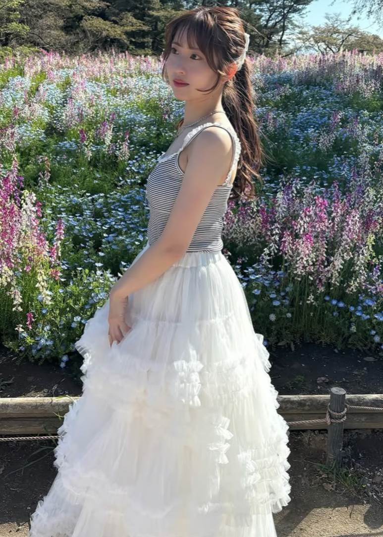 ”Ballerina” blooming tulle skirt