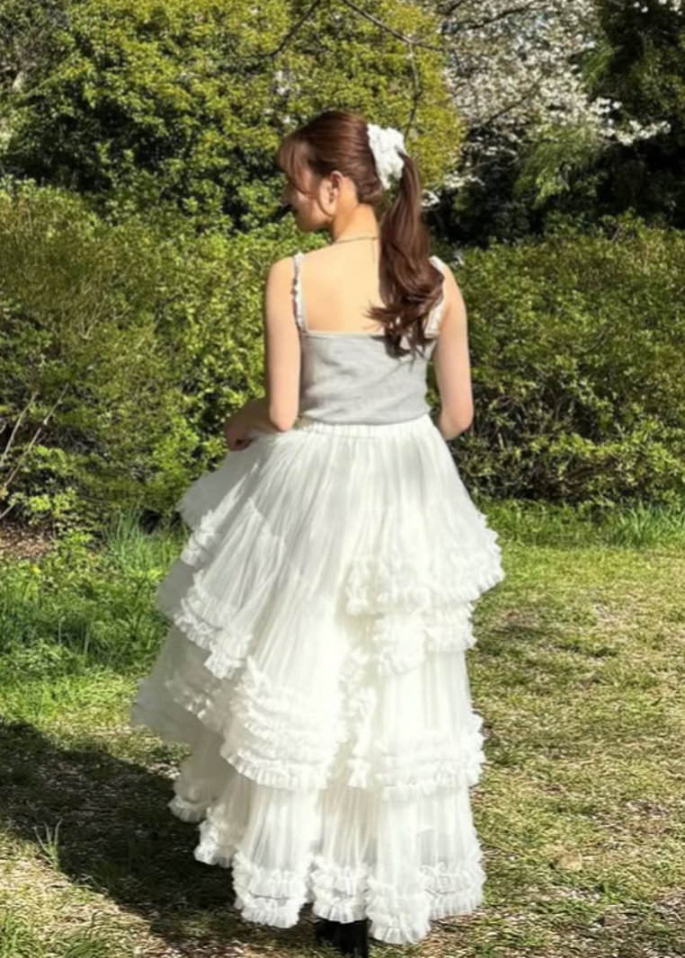 ”Ballerina” blooming tulle skirt