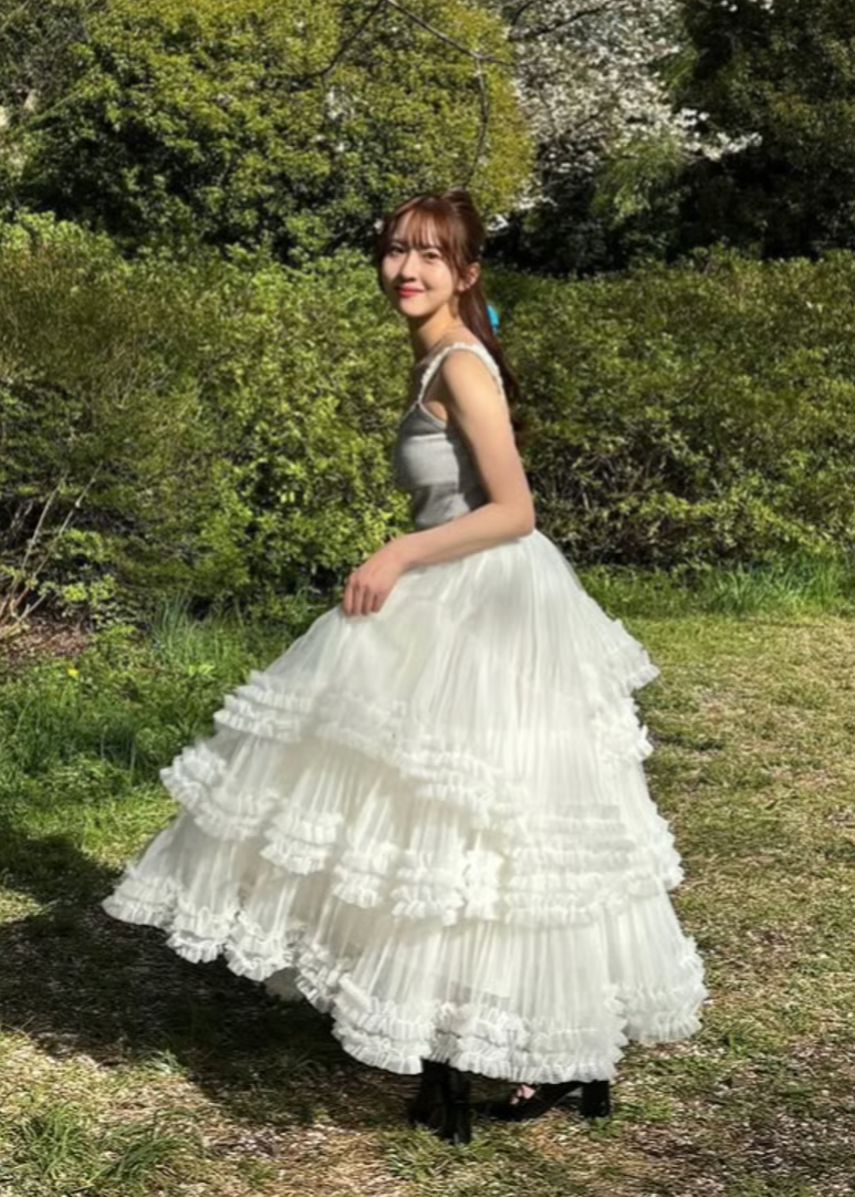 ”Ballerina” blooming tulle skirt