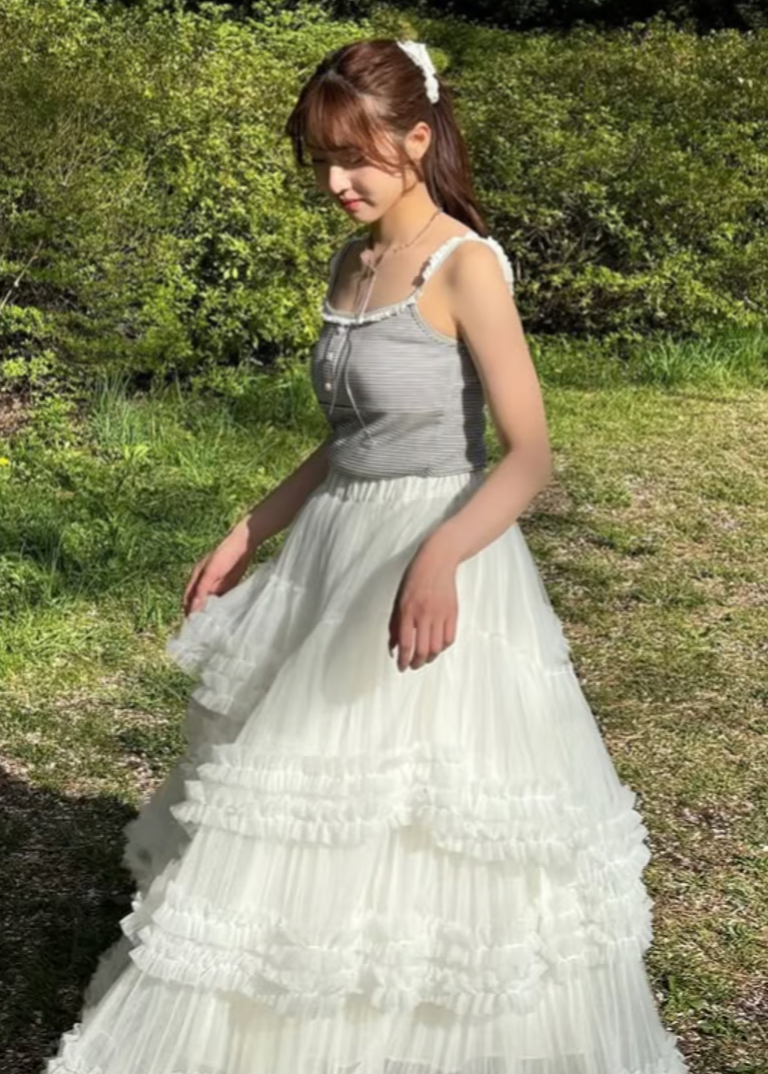 ”Ballerina” blooming tulle skirt