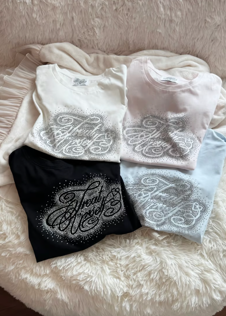 Treat Ürself rhinestone T-shirts