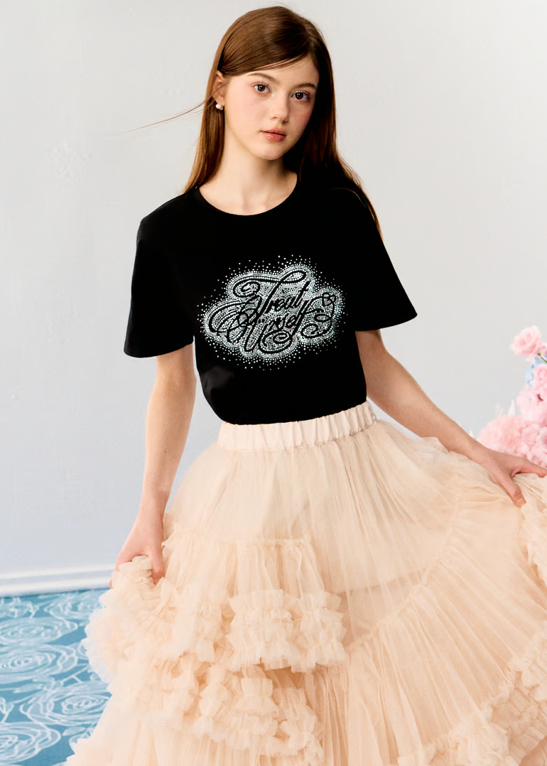 Treat Ürself rhinestone T-shirts