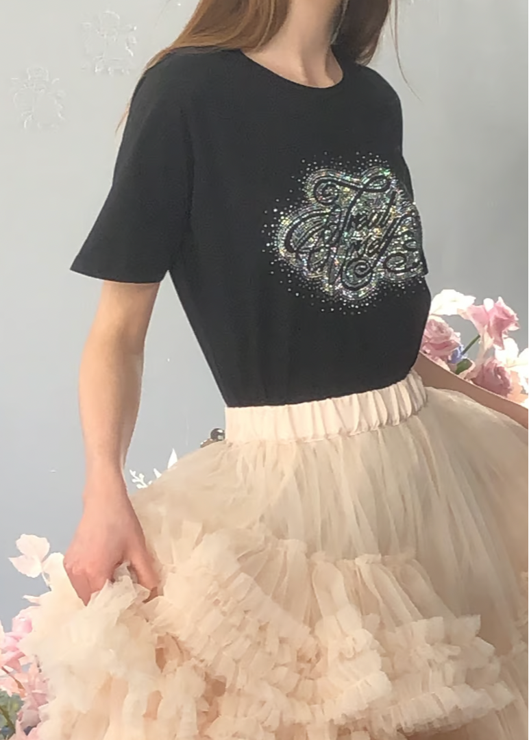 Treat Ürself rhinestone T-shirts